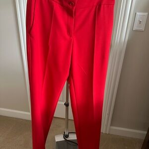 Maje Red and White Trousers